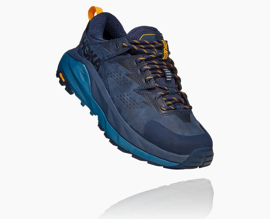 Zapatillas Trail Hoka One One Mujer - Kaha Bajas Gore-Tex - Azul Marino - UYA316275